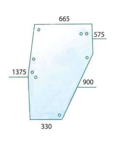 Ukse klaas RH 04347343