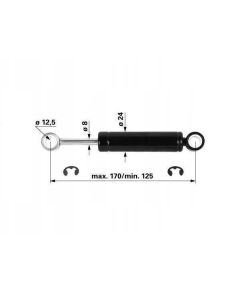 Istme amort Ø12,5/24mm 1081800 GRAMMER