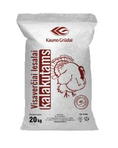 Kalkunite täissööt 5-12n. 20kg KAUNO GRUDAI P13