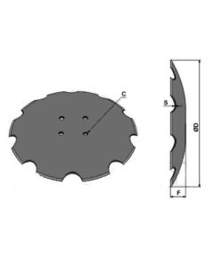 Randaali ketas Ø460/4mm