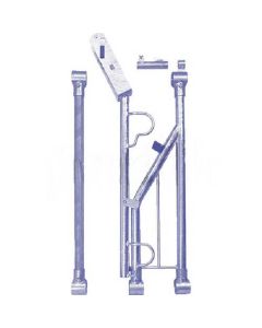 Söötmispiirde lukustatav element H-90cm  + T-klambrid