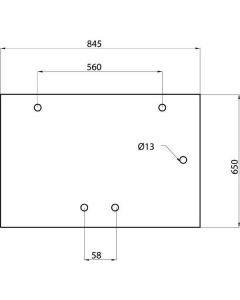 Tagaklaas 651x847 182027A2 , 3233046R3
