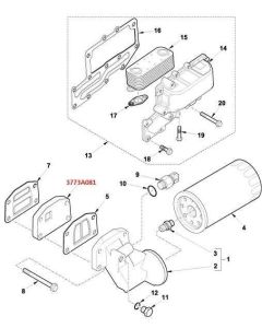 Õlifiltri adapter 3773A081 OR.