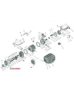 Kompressori kaas 01KD140054 KD-6500/14000 Hertell