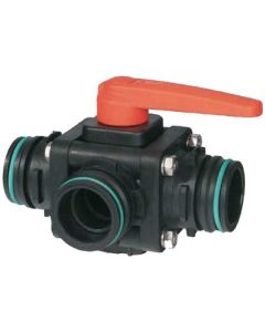 Kuulkraan 3-suunda T7M DN 50mm