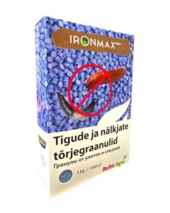 Tigude tõrjegraanulid Ironmax Pro 1 kg
