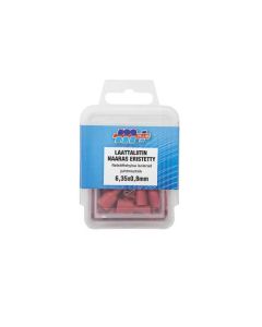 Kaetud juhtmeots lapik 6,3x0,8mm pesa P 50tk