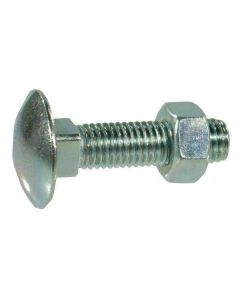 Polt + mutter M10x1.5-140 4.6 DIN603 Zn