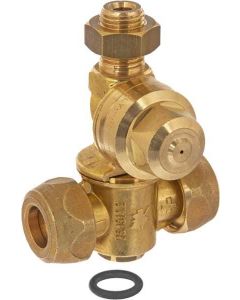 Pihusti korpus 2x messing 1/4" 7561710A
