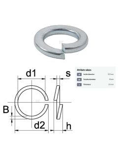 Vedruseib M10 10.2x16x2.5 DIN7980 Zn 100tk