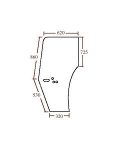 Ukse klaas RH 83989668, 83990226