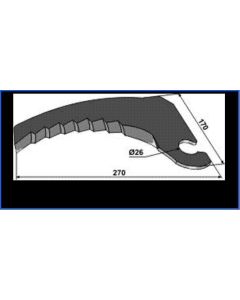 Koguri tera 270x170x5mm 84607325, 84607753