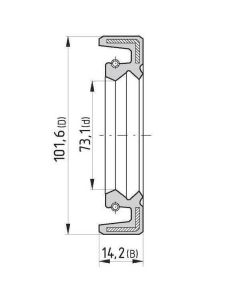 Tihend 73,1x101,6x14,2mm 894763M4