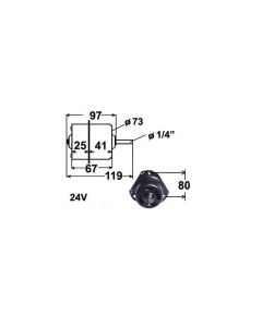 Soojenduse mootor 24V