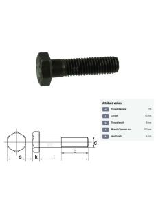 Polt M6x1-40 DIN931 10.9