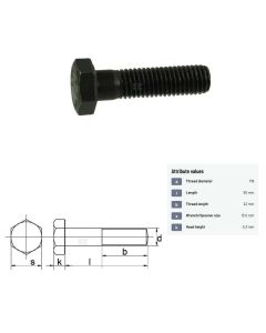 Polt M8x1,25-90 DIN931 10.9