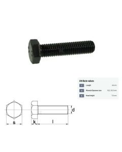 Polt M12x1,75-45 DIN933 10.9