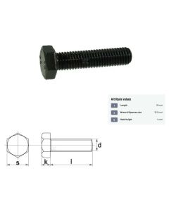 Polt M6x1-16 DIN933 10.9
