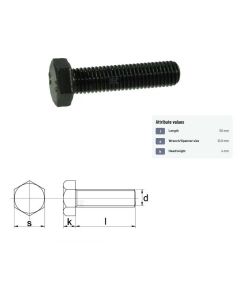 Polt M6x1-50 DIN933 10.9