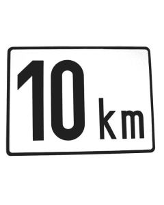 Kiirusepiirangu tähis 200x150mm 10km/h metall