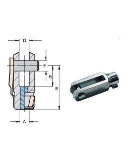 Kahvel M5 L-20mm DIN 71751
