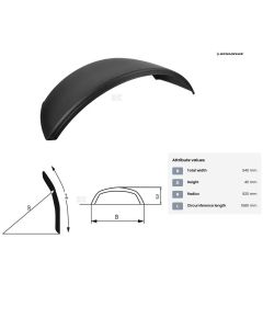 Poritiib 540x1580mm plastik