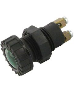Märgutuli roheline Ø18mm BA9s kruvikinn.