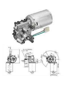 Klaasipuhastaja  mootor 24V L-19mm 8x10 Z-28