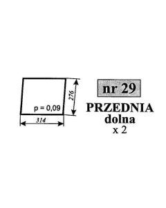 Esiklaas alumine 314x276 0080.368.134 C-385