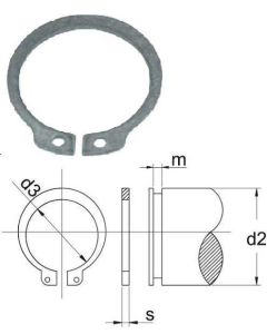 Stopperrõngas 20mm Võllile DIN 471