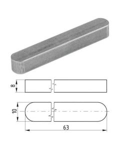 Kiil 10x8x63 DIN 6885 A