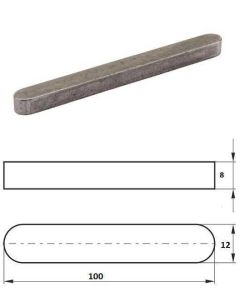 Kiil 12x8x100 DIN 6885 A
