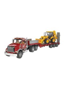 Mack Granite treileriga + kopp JCB BRUDER 1:16