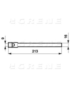 Sõrm Ø16x213mm 06511190 DF