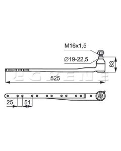 Vikati kand M16x1,5 AZ50341