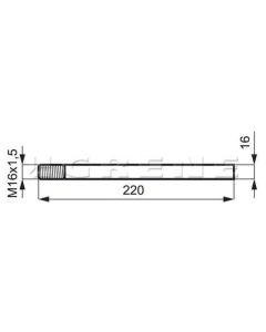 Sõrm Ø16x210mm Z26570 JD
