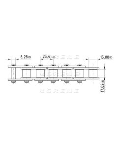 Rullpuks kett 16B-1 (1"x17,02) L-5m
