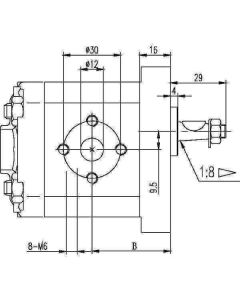 Hüdropump RH GR-1/R 230 bar 1,0cm³/p