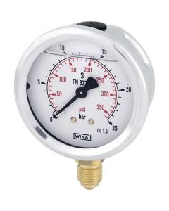 Manomeeter A-1/4" 25bar Ø63mm