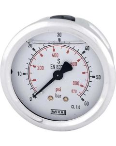 Manomeeter T-1/4" 60bar Ø63mm