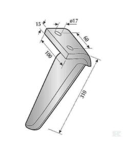 Tera RH 100x300mm #15mm 36100215