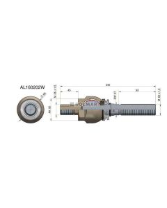 Roolivarda ots M26x1,5/M28x1,5 L-240 AL160543