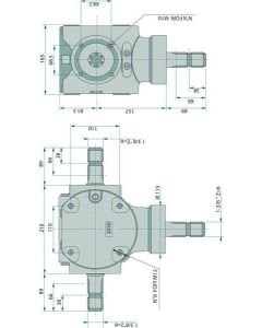 Reduktor 2100 1,92:1 1000rpm/75kW B&B