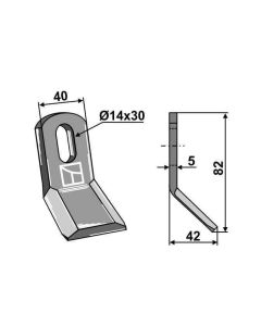 Tera Ø14/30 82x40x5mm T18004060