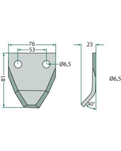 Tera #3,0mm 79x76mm 40` STORTI