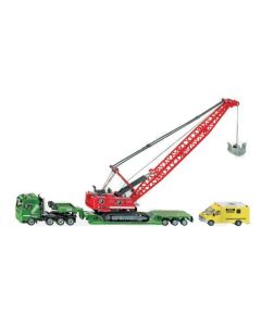 Treiler ekskavaatoriga+saateauto SIKU 1:87