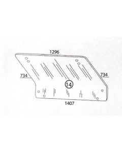 Fiat tagumine aknaklaas 5129357