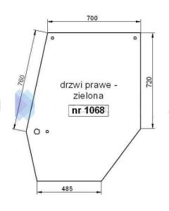 Ukse klaas ül.RH 248723A1/1546817C2