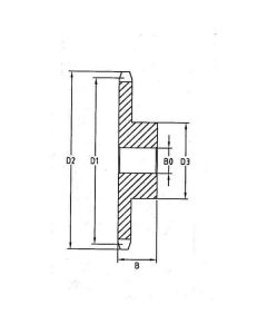 Ketiratas 10B-1 z-15 Ø12/57/83mm DIN 8187
