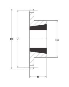 Ketiratas 16B-1 z-26 Ø45,0/110,0/222,3mm TL2517